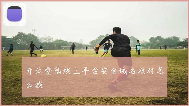 开云登陆线上平台安全域名核对怎么找